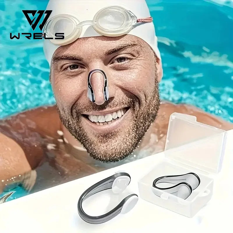 2 Pcs Swimming Nose Clip Professional Swimming Training Anti-choking Comfortable Waterproof and Non-slip Nose Clip