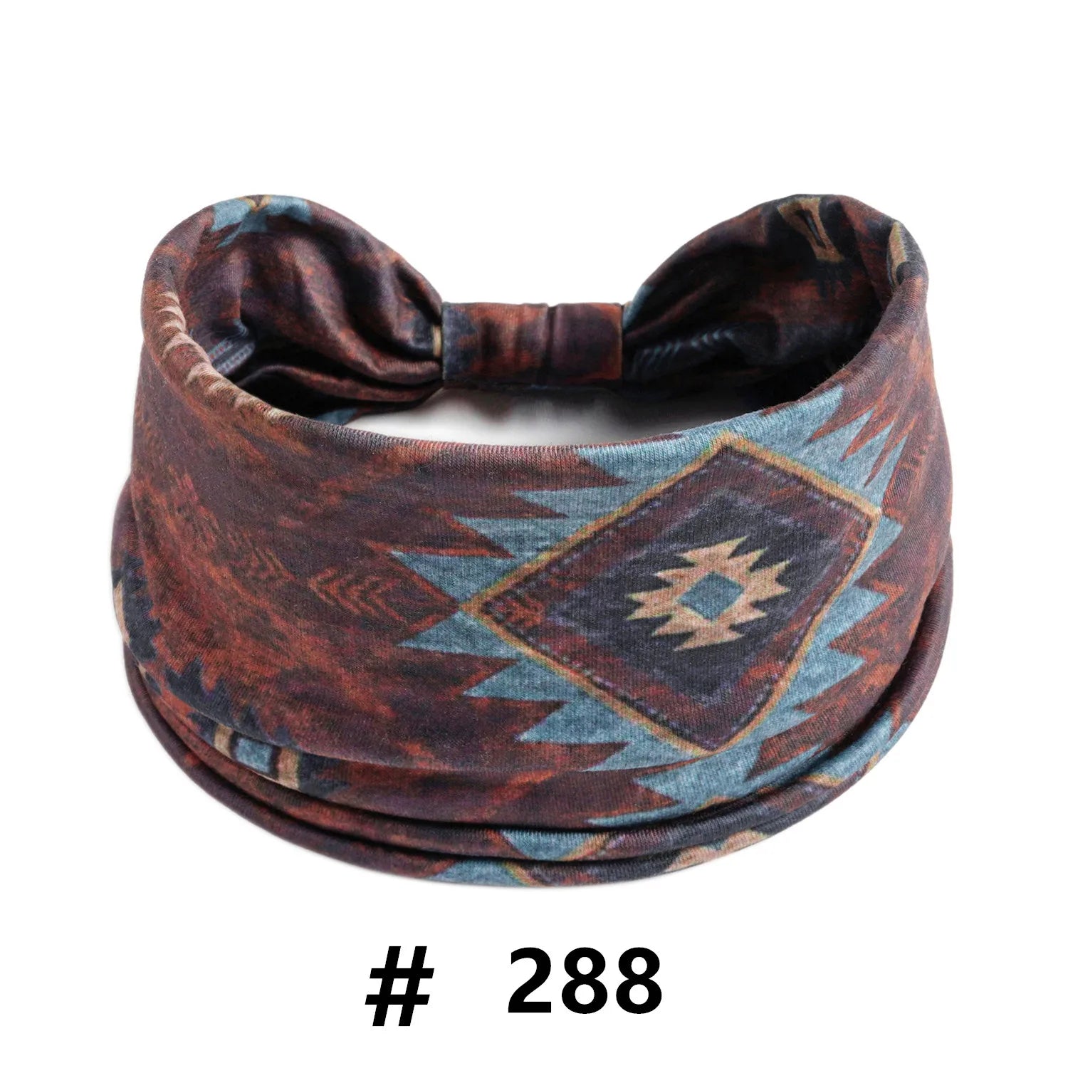 Boho African Headbands for Women Wide Cotton Turban Headwrap  Knot Elastic Hairbands Bandeau Sport Workout Yoga Hair Accessories