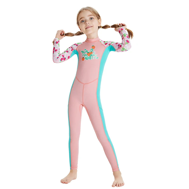 Boys/Girls UV Protection UPF50+ Swimwear Full Body Stinger Swimsuit Chlorine Resistant Bathing Suit One-piece Rash Guard