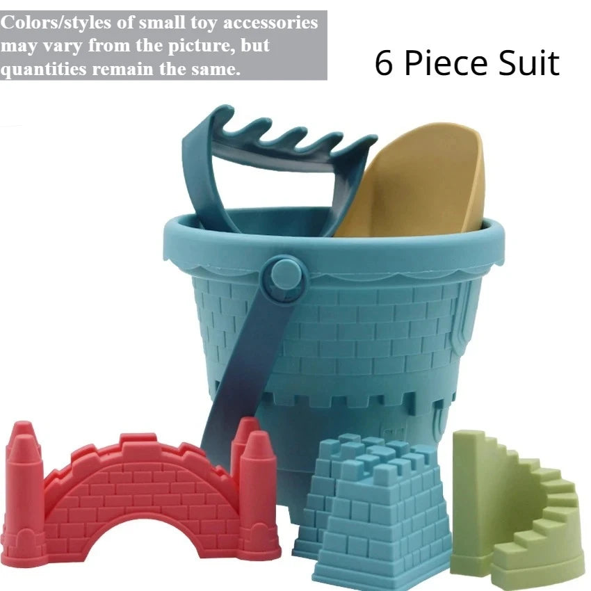 Beach Castle Bucket Play Sand Set Toys Sand Scoop Children Summer Toys Sand Toys Sand Box for Kids Outdoor Family Funny Gifts