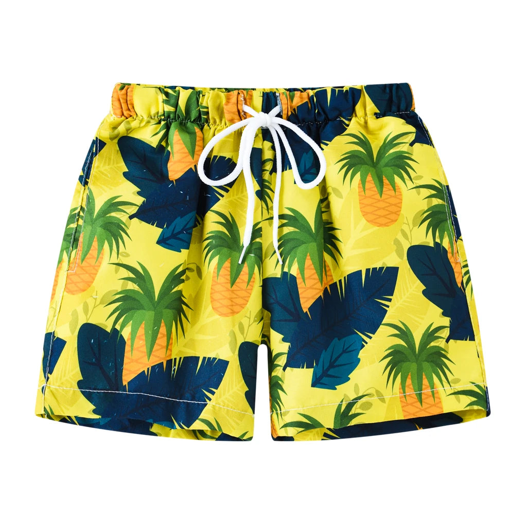 Summer 2-10 year old children's beach vacation shorts, fashionable multi-color beach shorts for boys and girls