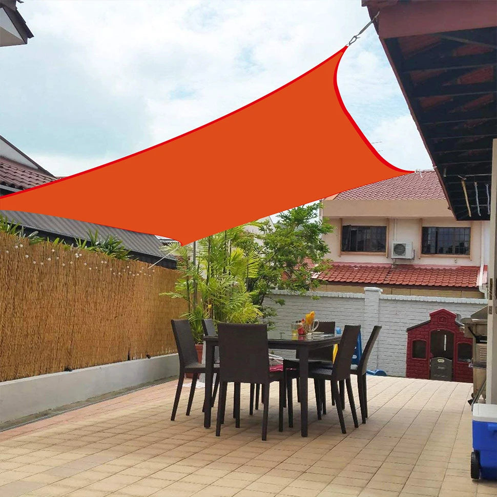 420D Waterproof Square Rectangular Shade sail, Outdoor Garden Swimming Pool Awning, Camping Hiking Sun shelter