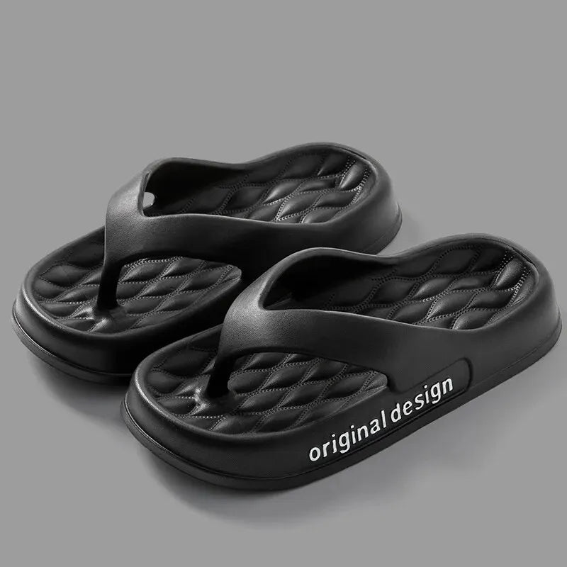 Women's Platform Non-slip Slippers, Solid Color Indoor Flip FlopsWomen's Footwear ZYT2438