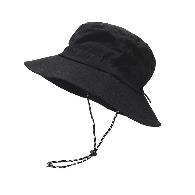 Summer quick-dry outdoor hiking hat for men, foldable and packable, sun protection and shade hat Multifunctional quick-dry visor