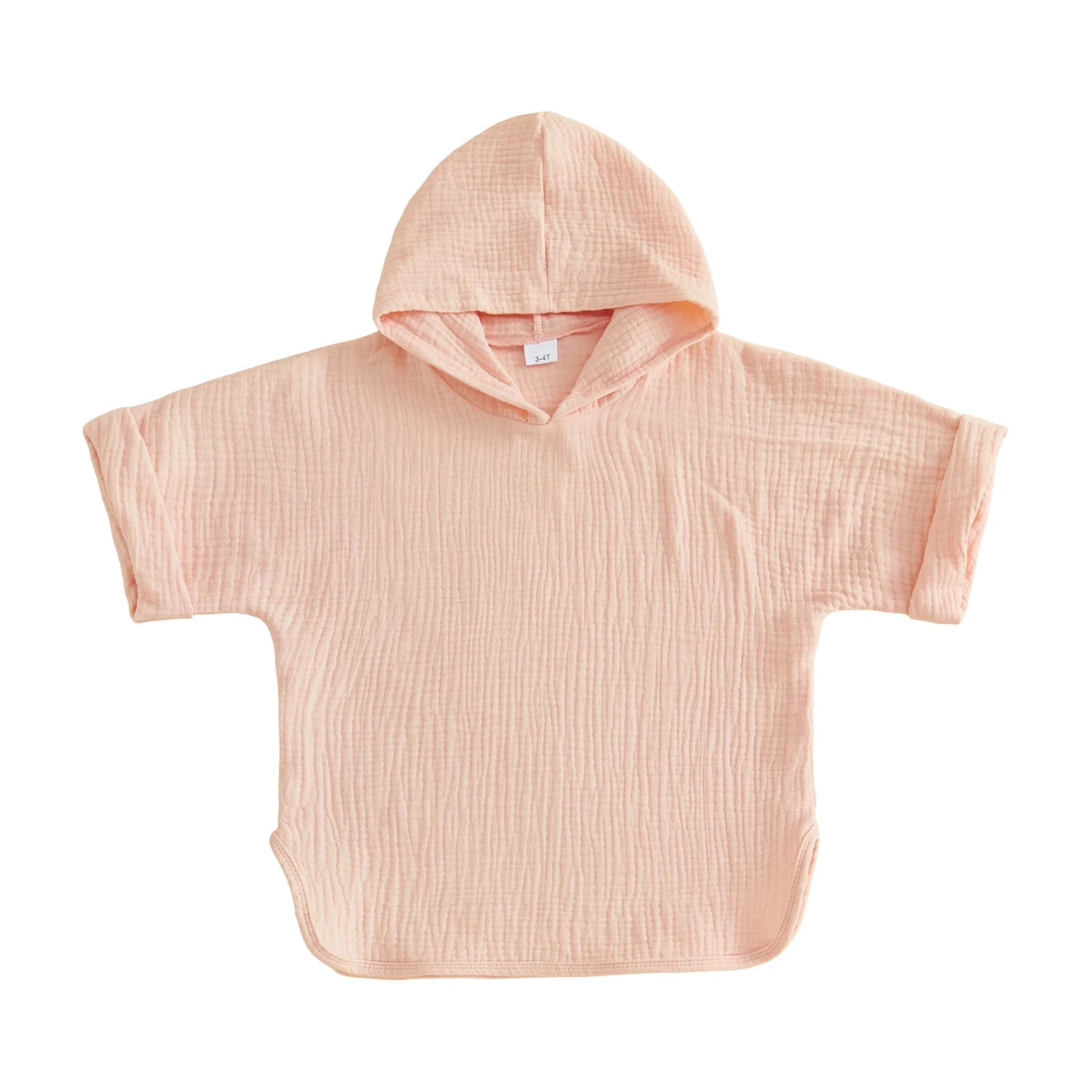 Suefunskry Kids Swim Cover-up, Toddler Hooded Bath Towel Solid Color Beach Clothes for Girls Boys