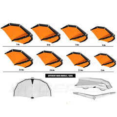 OEM ODM Customizable Logo Color Wind Wings Professional Dacron Ripstop Inflatable Kite Wings Board Complete Kit Kitesurfing
