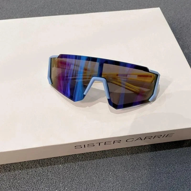 2025 New Arrival Fashion Outdoor Kids Glasses Square Frame Cycling Sunglasses Windproof UV Resistant Plastic Eyewears
