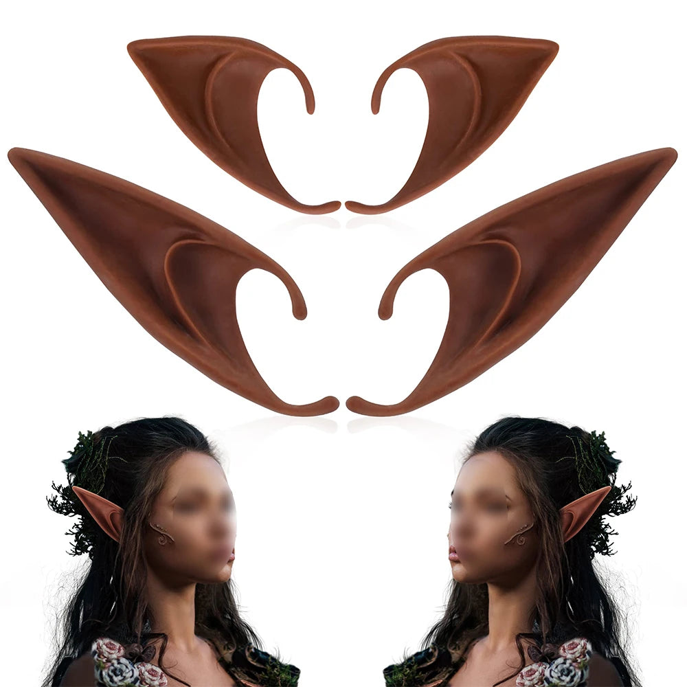 Vampire Teeth Fangs Fairy Butterfly Elf Ears False Teeth Cosplay Masquerade Costume Prop Horror Halloween Party Decoration Favor