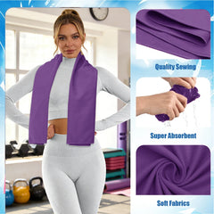 Microfiber Workout Towels For GYM Sweat Quick Dry Sports Towel for Yoga, Running, Camping, Beach, Swimming Pool& More