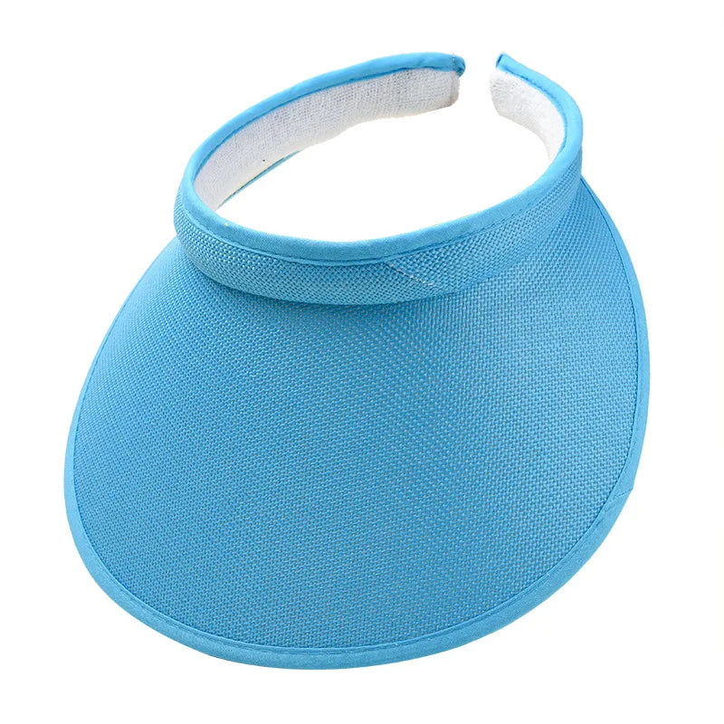 Women's Summer Sun Hat Wide Brim Beach Outdoor Travel Foldable Multi-function Straw Cap Visor Suncap Portable