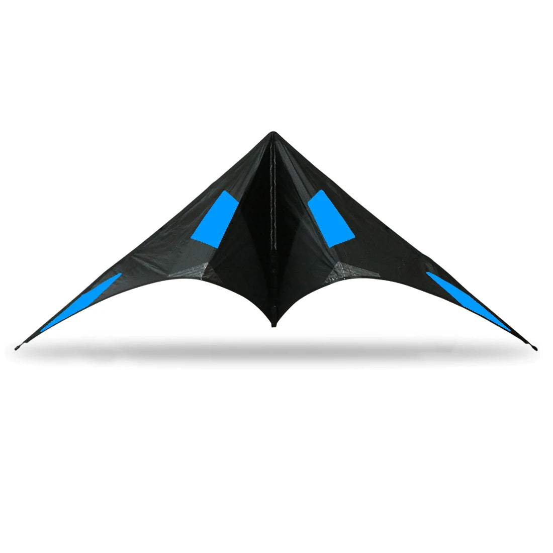 9KM Freilein Acrobatic Kite 2.34m 2 Line Professional Stunt Kite Blackjazz Ⅲ Beach Wrist Strap + 2x30mx150lb Spectra Lines +Bag