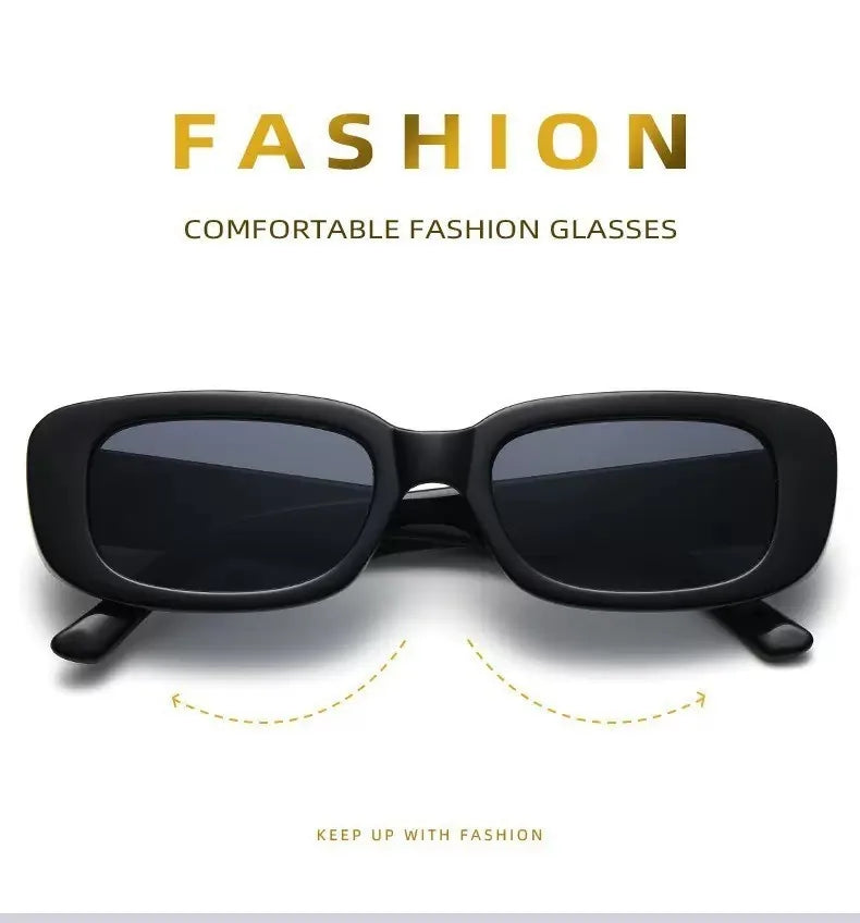 Box black new sunglasses male European glasses female retro anti-UV sunglasses