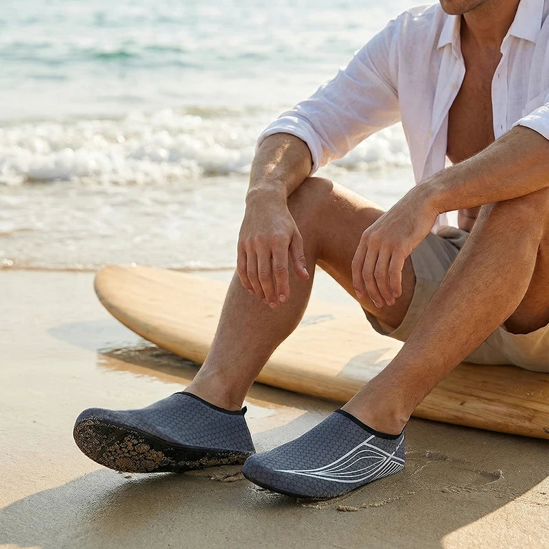 Men Women Children Quick Dry Water Sports Barefoot Feeling Wading Shoes, Swimming Water Shoes, Windsurfing, Surfer，Yoga Shoes