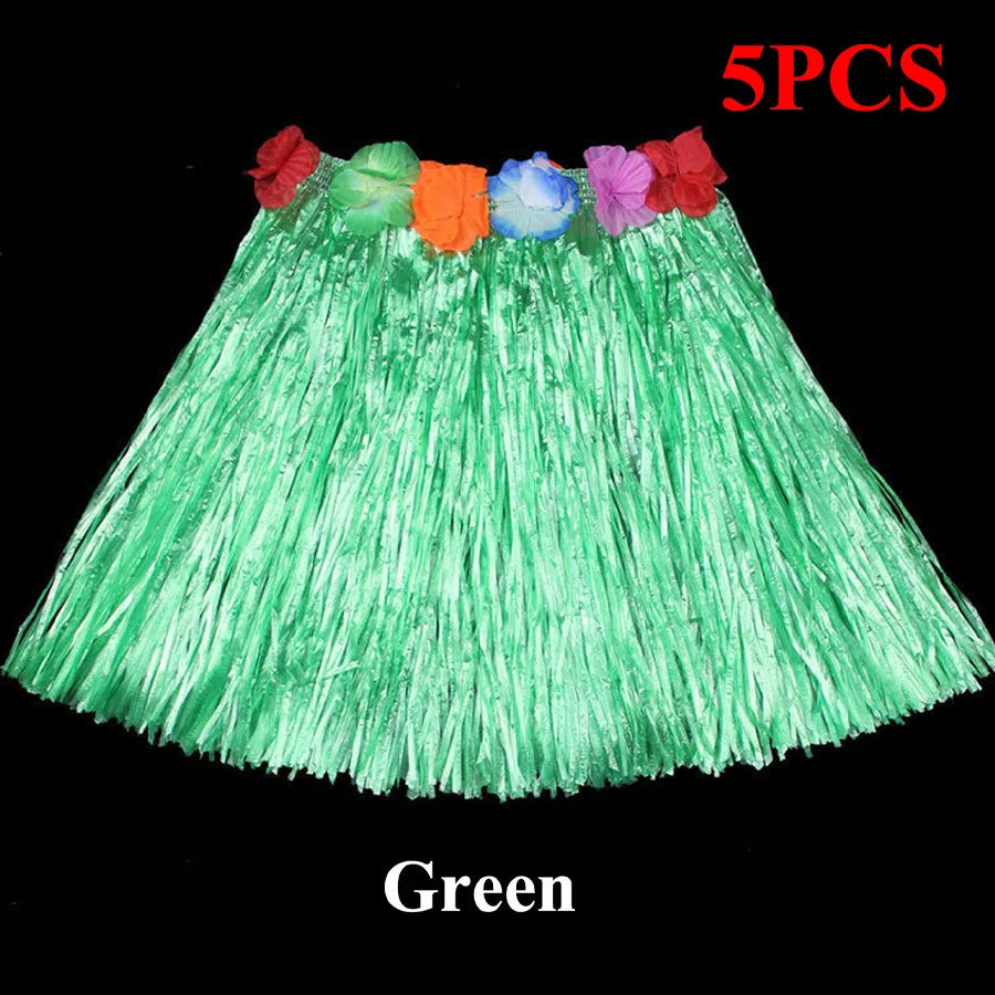 1pc/5pcs-Hawaiian Hula Skirt Hawaiian Grass Skirt Tropical Hawaiian Hula Skirt Hawaiian Hula Skirt Costume Summer Beach Vacation