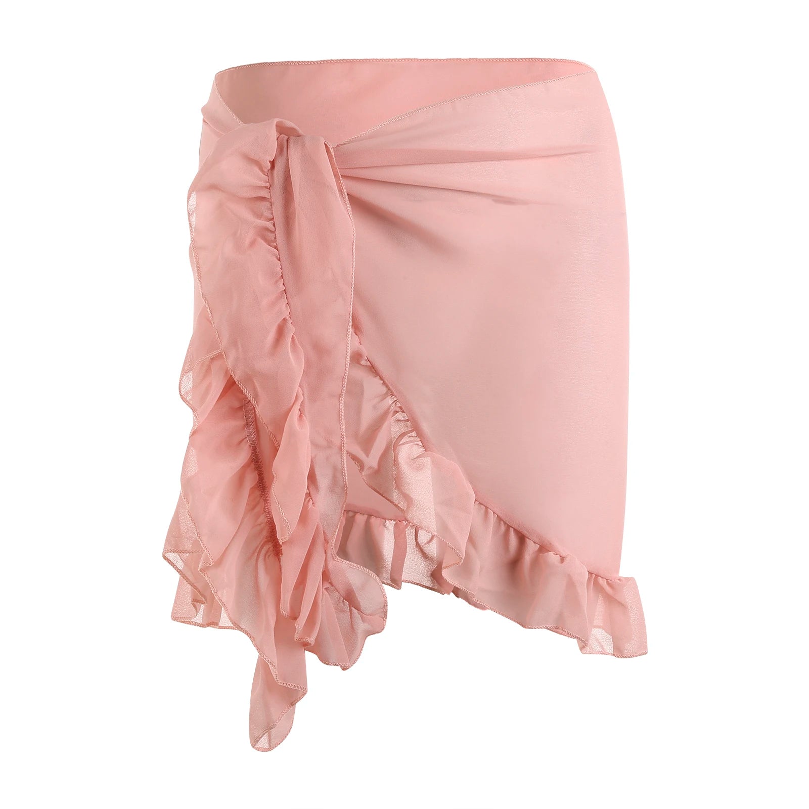 Yiiciovy 2023 Women Cover-Ups Skirts Chiffon Swimwear Pareo Scarf Bikini Cover-Ups Wrap Kaftan Sarong Beach Sexy Skirts 9 Colors