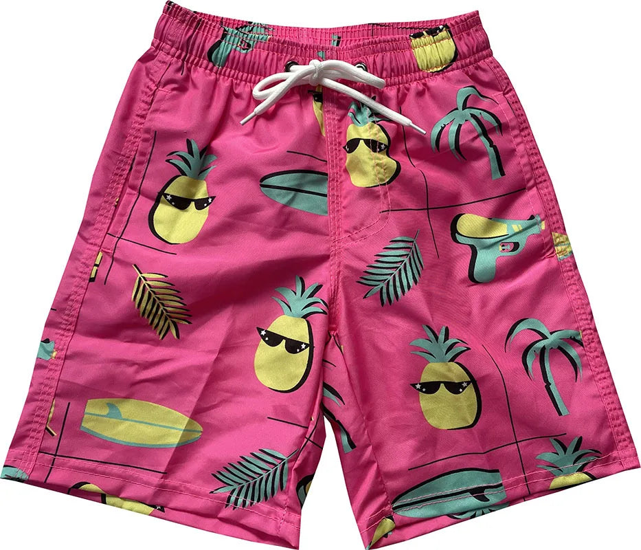 3-15 Years Kids Swimming Trunks Summer Boys Shorts Beach Fast Dry Baby Boys Shorts Children Bathing Suits Surf Board Swimwears