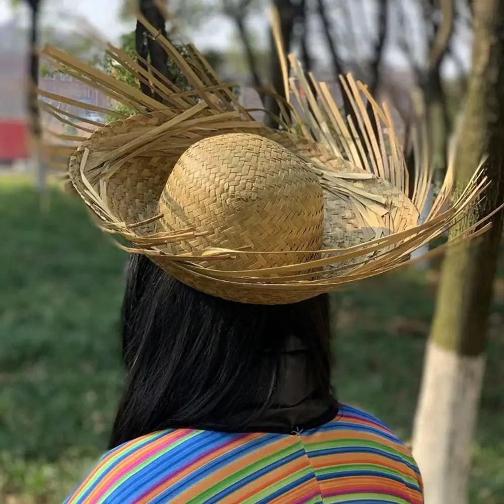 Unisex Beach Sunscreen Hat High Quality Fashion Fishing Straw Cap Sun Protection Hat Men Women Outdoor