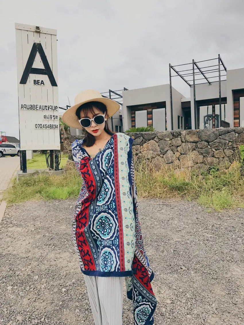 Fashions 90x180cm Twill Cotton Pareo Beach Cover-Ups Women Large Beach Dress Bikini Bathing Swimwear Cover Up Sarong Wrap Scarf