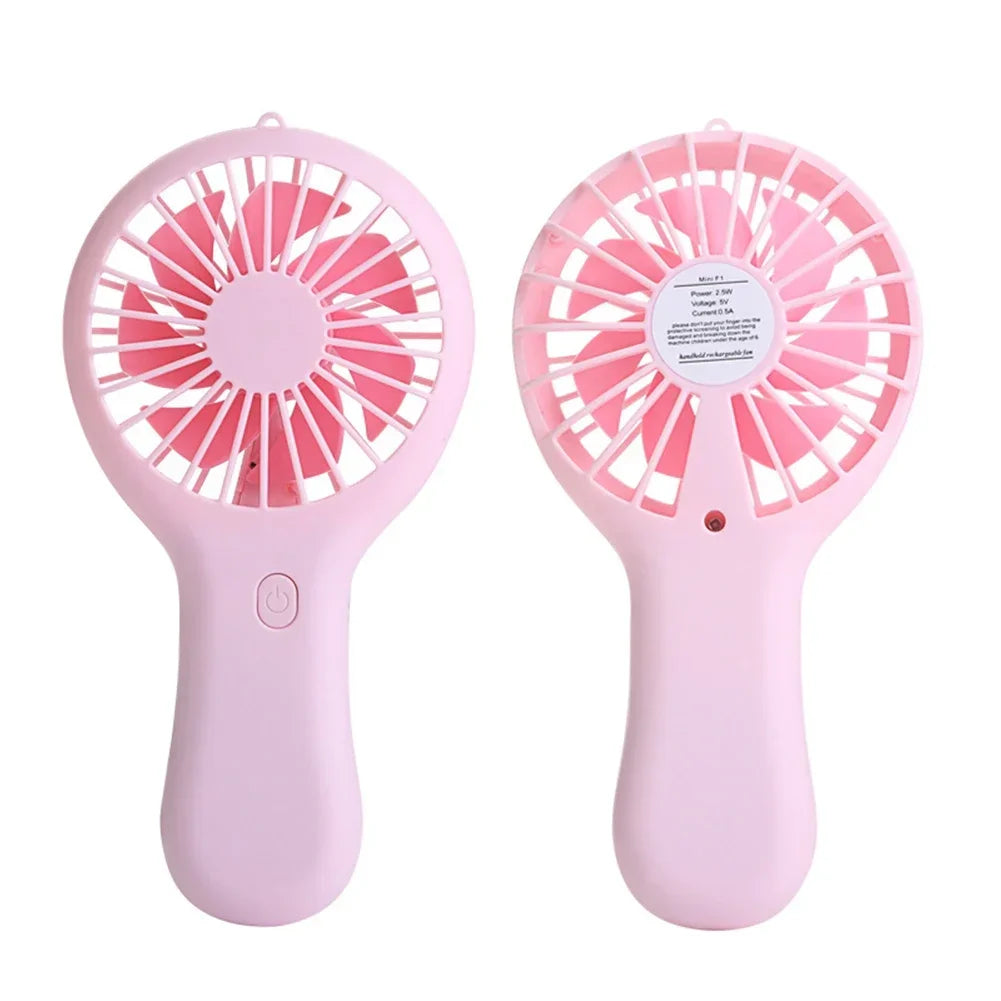 Small Handheld Fan Mini Rechargeable USB Fan Pocket Small Student Office Desktop Portable