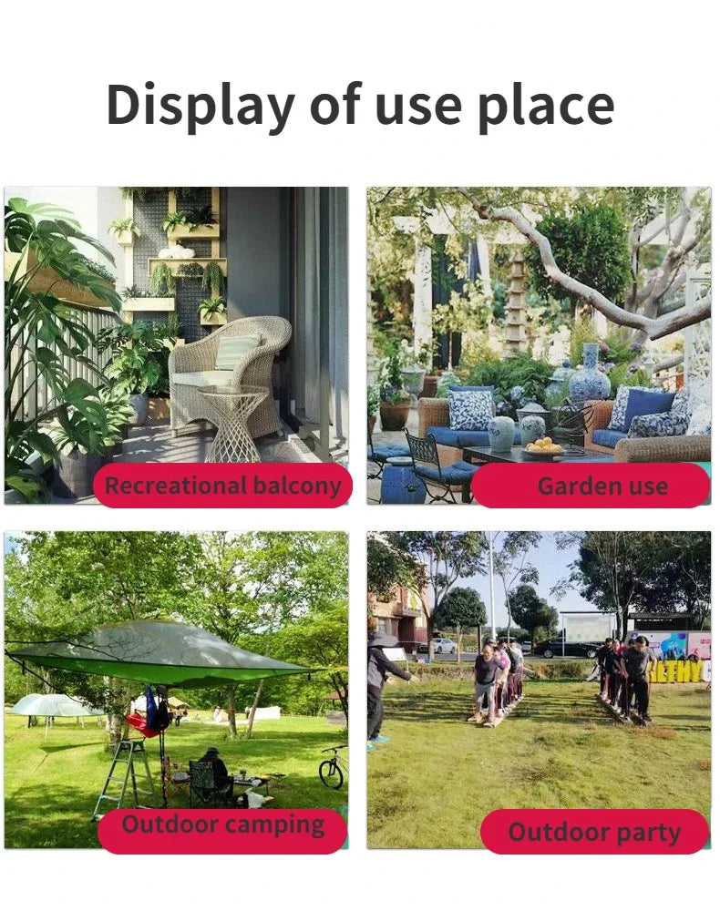Awning Waterproof Tarp Tent Shade Ultralight Garden Canopy Sunshade Outdoor Camping Hammock Tourist Beach Sun Shelter