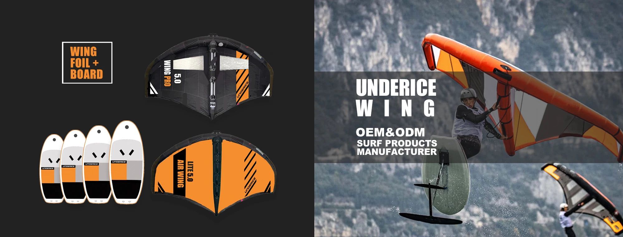 OEM ODM Customizable Logo Color Wind Wings Professional Dacron Ripstop Inflatable Kite Wings Board Complete Kit Kitesurfing