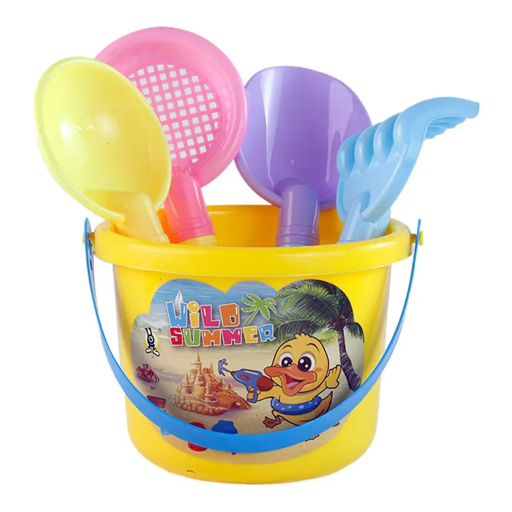 Children's Beach Toy Set, ATV, Sand Digging and Water Toy, Bucket, Hourglass, Shovel, Beach Sand Play Tool Toy