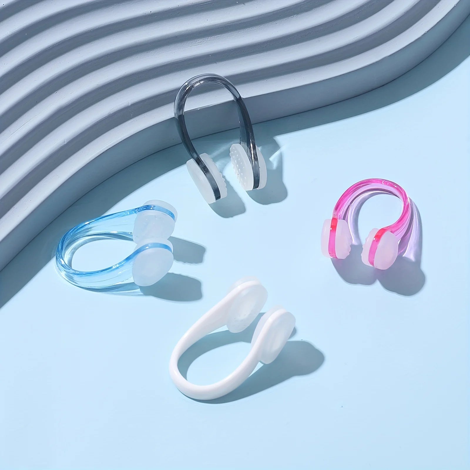 2 Pcs Swimming Nose Clip Professional Swimming Training Anti-choking Comfortable Waterproof and Non-slip Nose Clip