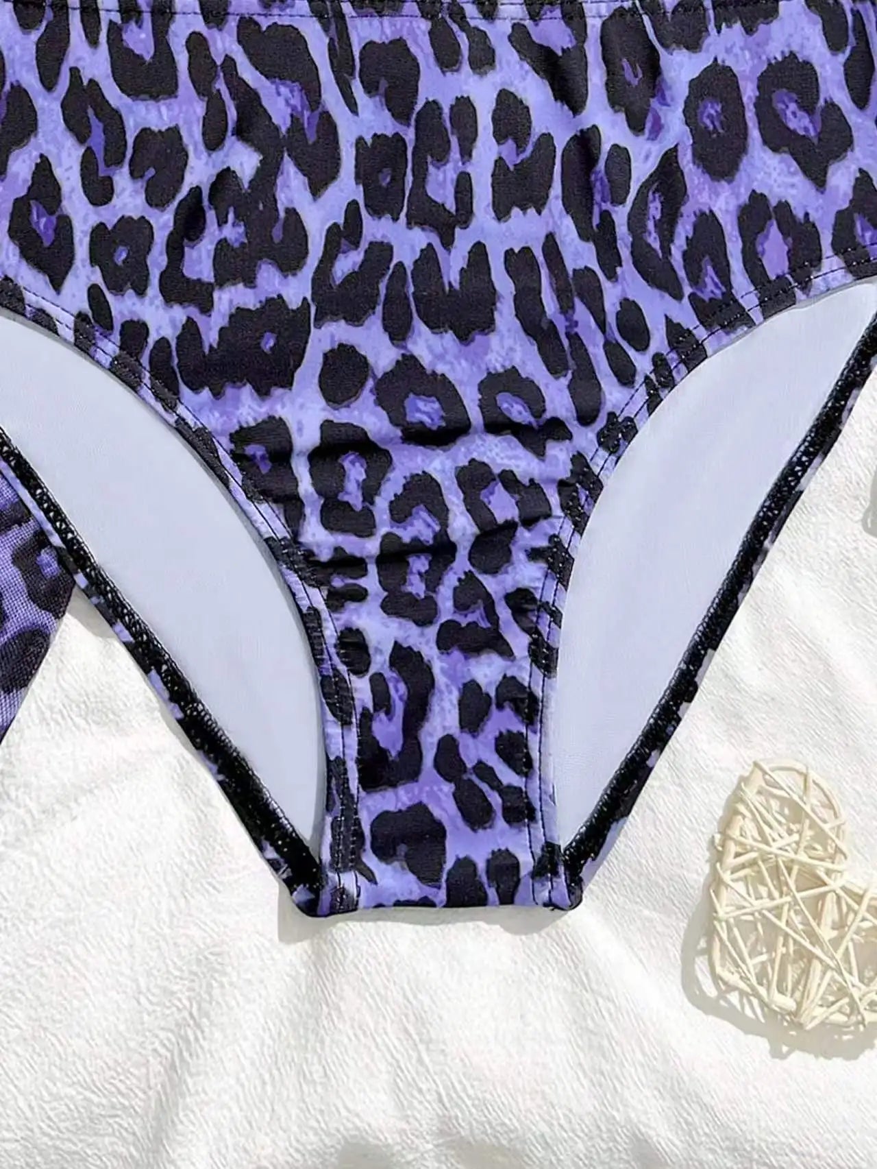 2026 Leopard Girls Swimsuit 3 Pieces Halter Triangle Bikinis Kids Swimwear Female Children's Bathing Swimming Swim Suit 8Y-12Y