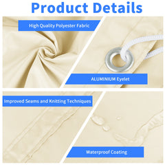 5x4m 4x3m 3x3m 3x2m Waterproof Tarp Tent Large Camping Awning Sun Shade Shelter Garden Patio Canopy Outdoor Beach Shade Hiking ﻿