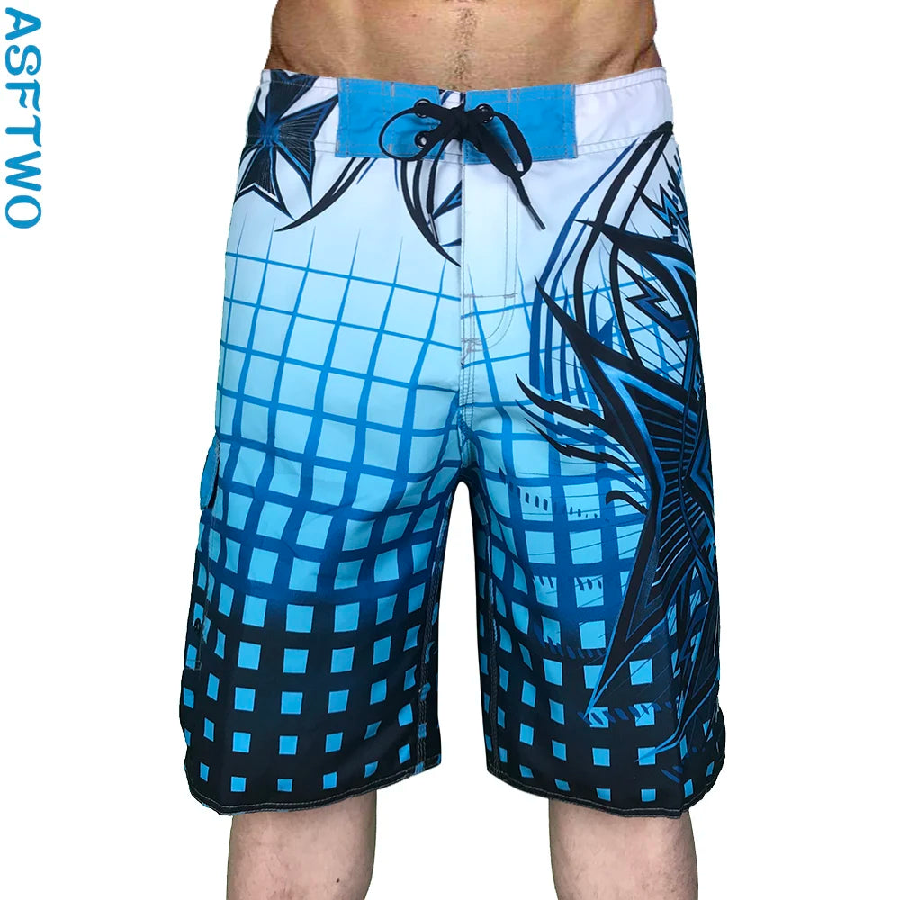 Summer Quick Drying Men Surf Beach Shorts Fitness Muscle High Quality Water Sports Men Beach Shorts  swimshorts  bermuda homme