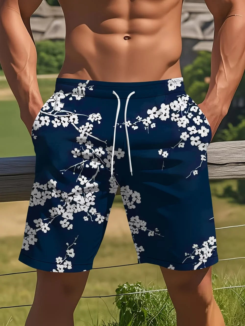 2026 Men's Summer Short Beach Vacation Hawaiian 3D Printed Shorts Men Y2k Graphic Short Pants Male Breathable Swim Loose Shorts