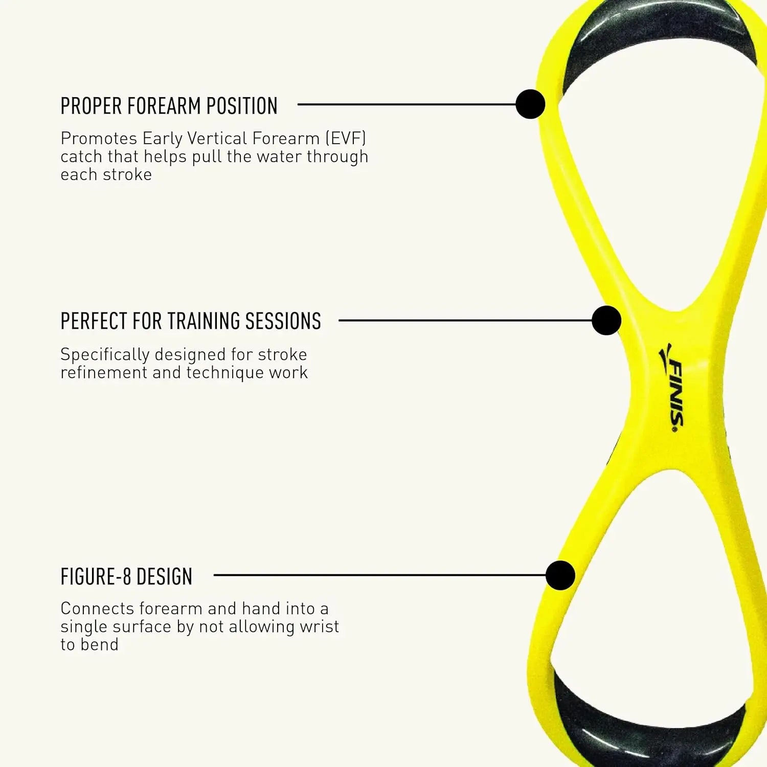 8 Shape Swimming Trainer Forearm Brace Wear Resist Swimming Aid Tool Swimming Forearm Fulcrum for Backstroke Breaststroke Swim