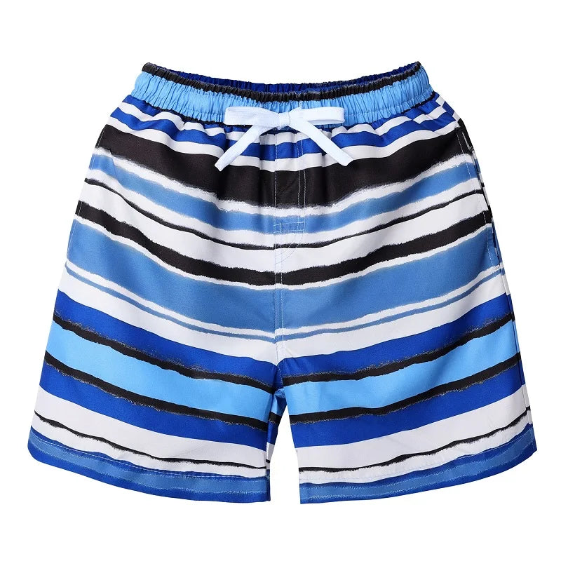 BAOHULU Kids Swim Shorts Cute Swimsuit Swimming Trunks Quick Dry Summer Swimwear Boys Beach Shorts Surf Board Male Clothing Pant