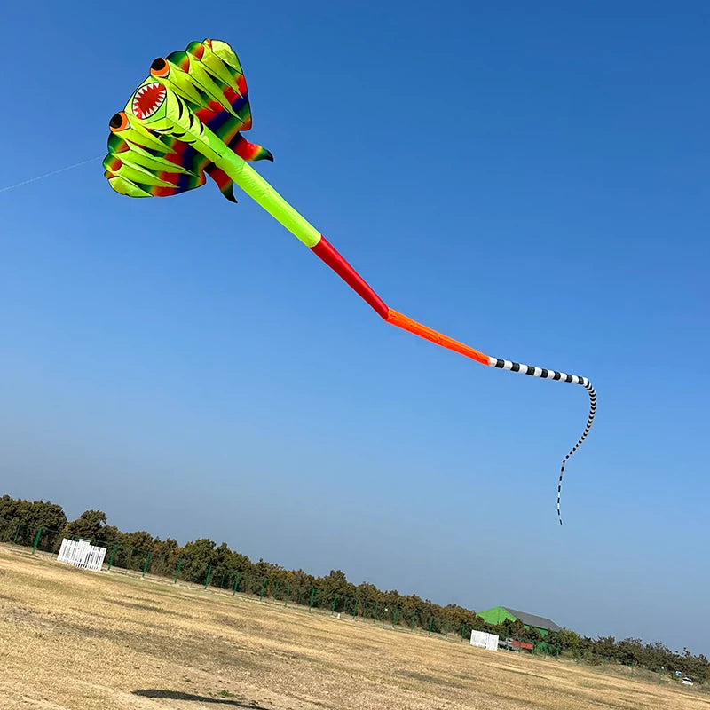 12.5M 3D Soft Ray Kite 9 Air Inlet Inflatable Large Animal Beach Professional Kites Easy To Fly Anti Tear Packaging Bag Cometas