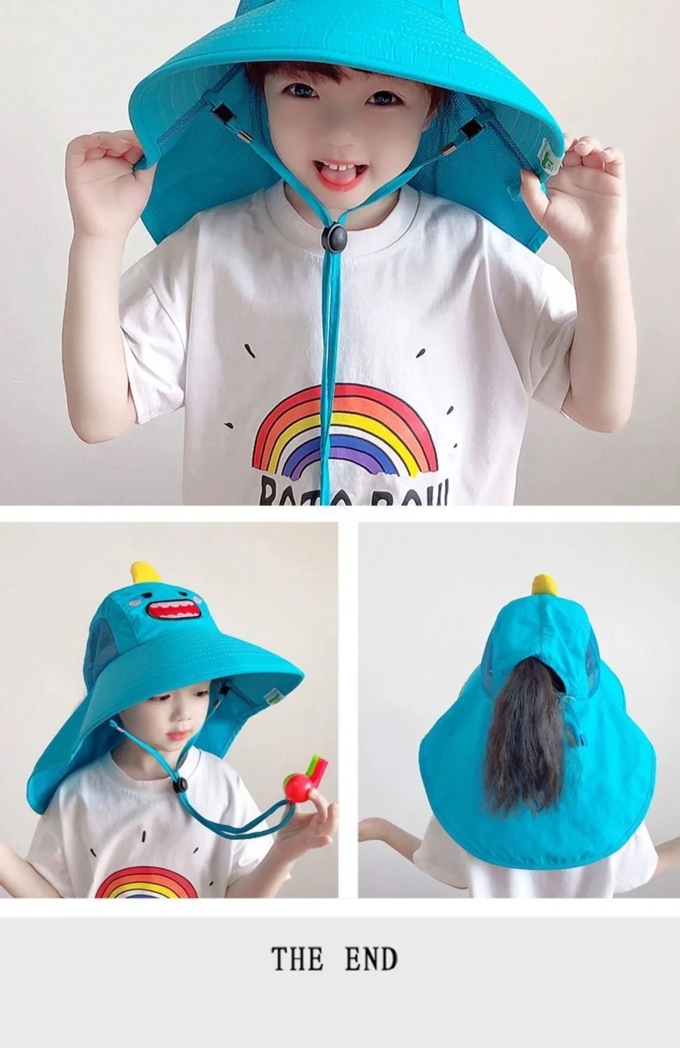 Children's Sunscreen Hat Baby Sun Hat Beach Hat UV Protection Summer Thin Breathable Large Brim Fisherman Hat