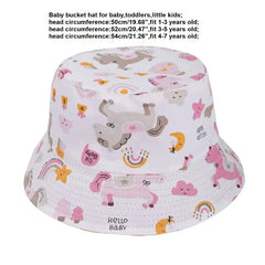 New Panama Summer Baby Sun Hat for Girls and Boys Beach Sun Cap Cartoon Autumn Kids Fisherman's Cap Outdoor Baby Bucket Hat