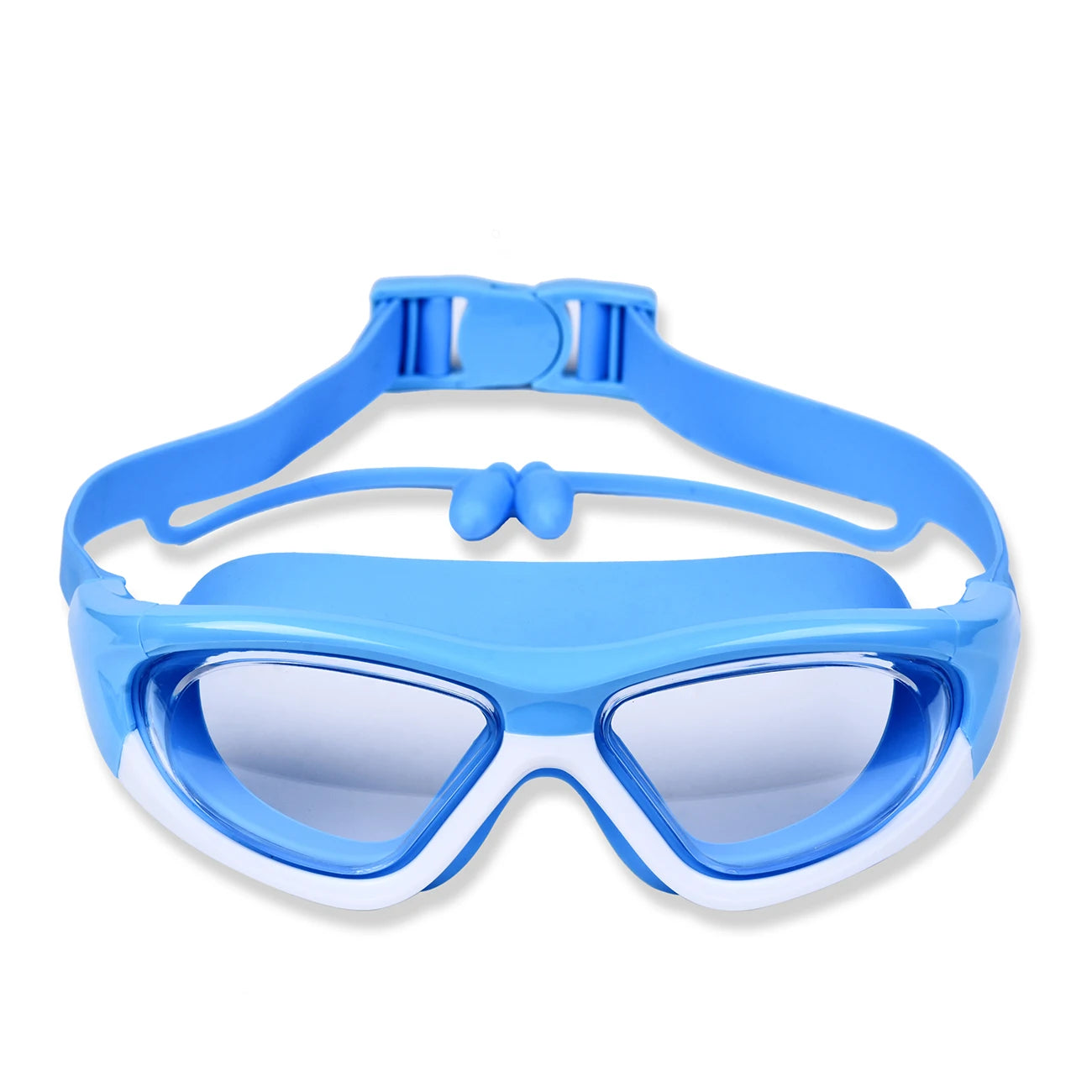 High-Definition Children's Swimming Goggles for Boys and Girls, Anti-Fog Swimming Goggles, Large-Frame Goggles, Comfortable Silicone Goggles