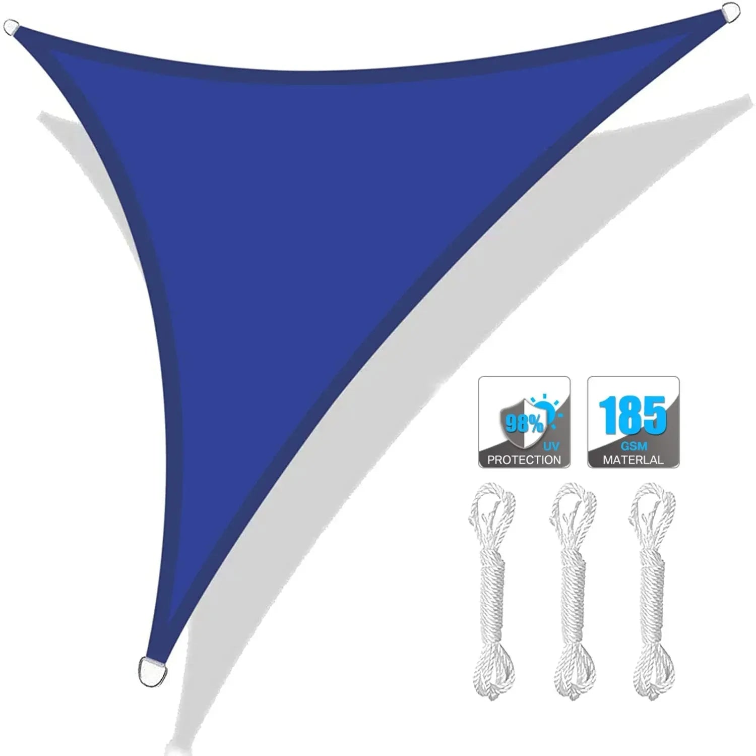 5x5x5/3x3x3M/2x2x2M Waterproof Triangle Sun Shade Sail Canopy For Outdoor Garden Patio Backyard Camping Tents Pool Shade Cloth