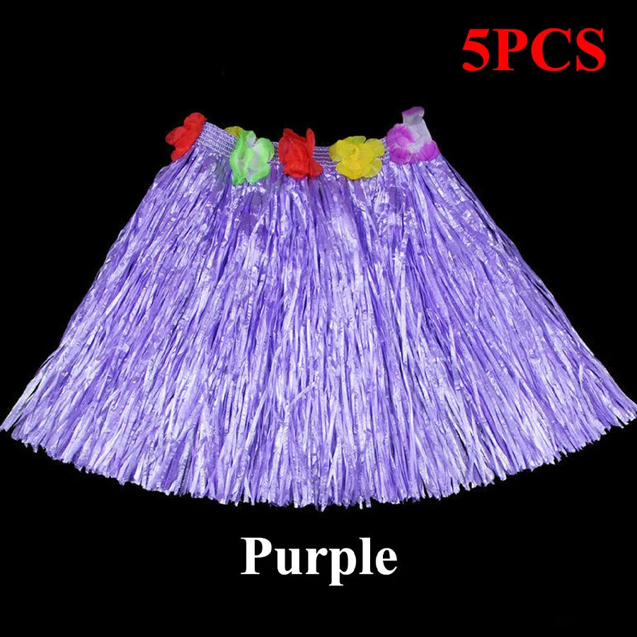 1pc/5pcs-Hawaiian Hula Skirt Hawaiian Grass Skirt Tropical Hawaiian Hula Skirt Hawaiian Hula Skirt Costume Summer Beach Vacation