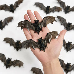 12pcs/pack Halloween Simulated Bat Wall Stickers PVC Waterproof Double Sided Print Bat Decals Home Window Door Wall Decor Party