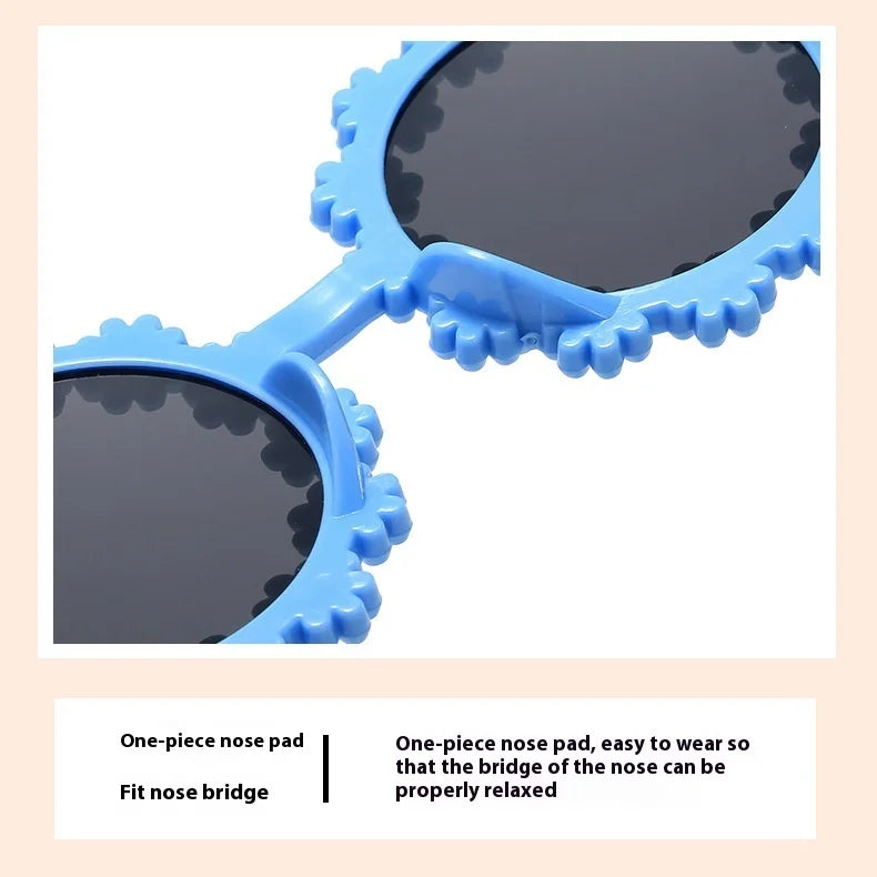 2024 New Sunglasses, Cartoon Children's Glasses For Boys And Girls, Cute Small Flowers, Little Daisy Baby Sunglasses