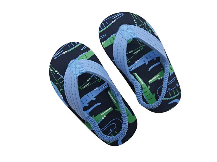 Toddler Flip Flops Shoes Little Kid Sandals with Back Strap Boys Girls Water Shoes for Beach and Pool