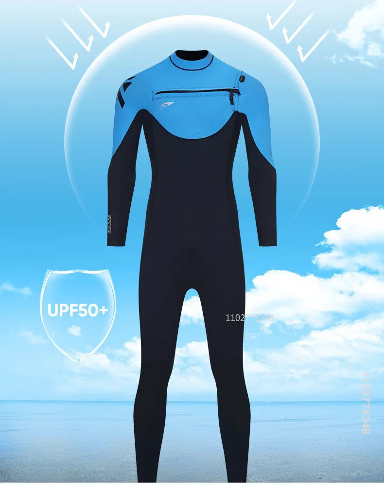Men Women Neoprene Wetsuits 3/2MM Surf Suit Snorkel Swimwear Winter High Elasticity Rash Guards Spearfishing Scuba Diving