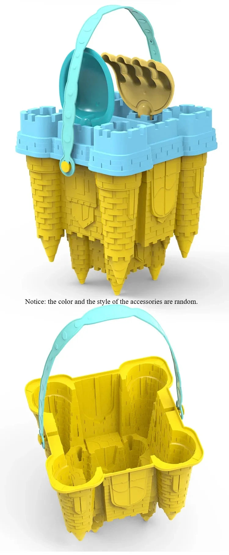 Beach Castle Bucket Play Sand Set Toys Sand Scoop Children Summer Toys Sand Toys Sand Box for Kids Outdoor Family Funny Gifts