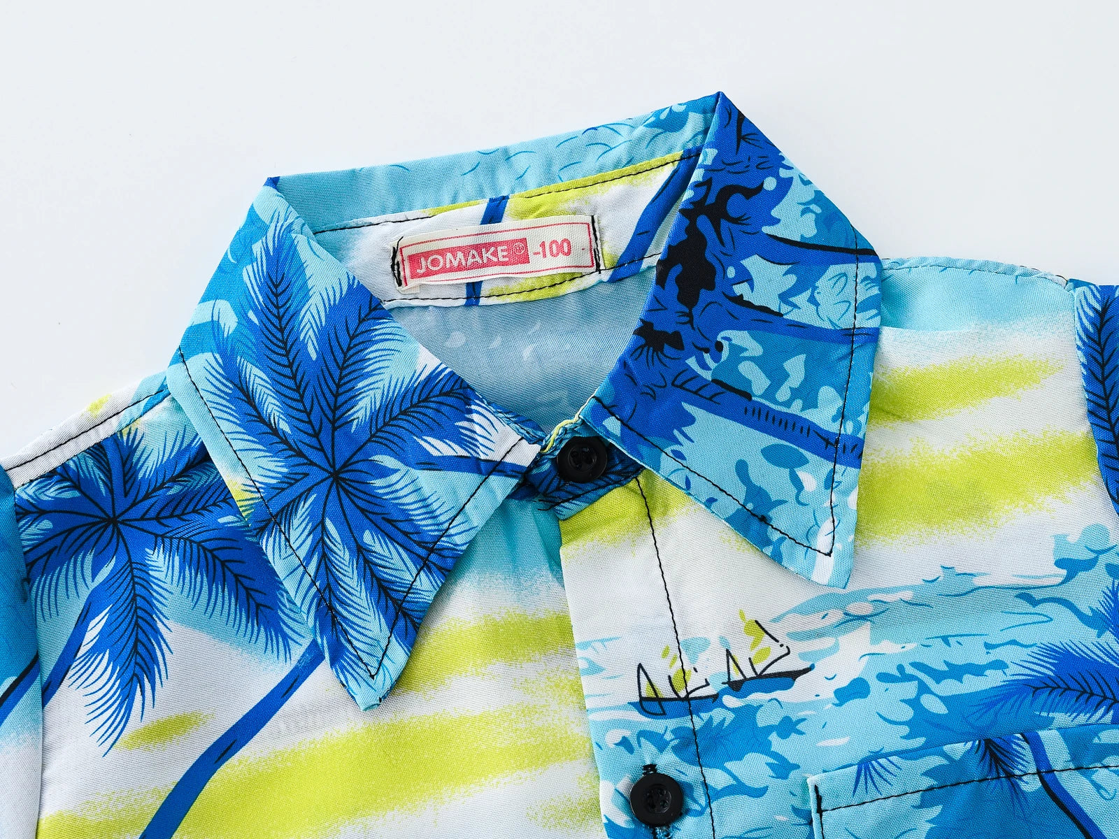 Cool Cozy Summer Coconut Palm Beach Shirts for Boys and Girls
