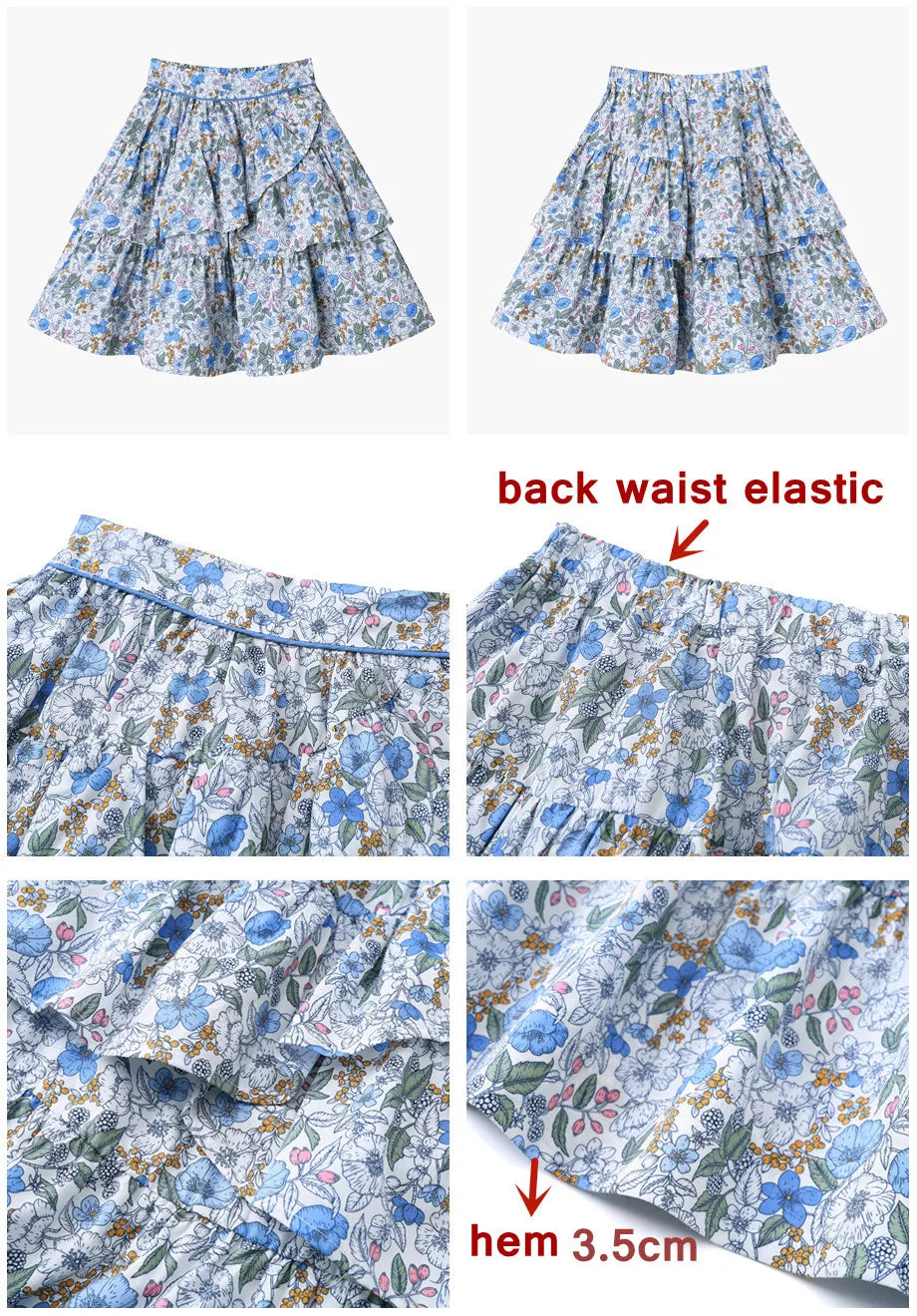 Clearance AS 2024 Summer Blue Shabbos collection sister brother matching clothing 100% cotton floral and knitted kids clothes