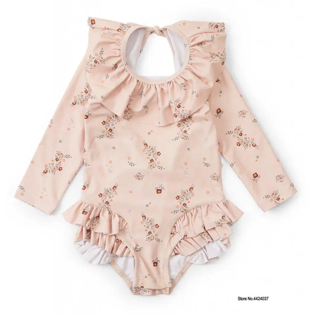 KS Baby Girls Swimming Suit Wear 18M-9Y Flower Children Brand BC MR TAO Clothes Kids SwimWears Sister Brother Matching Wholesale