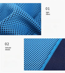 Cooling Towel Circular Silicone Wrapped Cold Towel Quick Drying Microfiber Towels Beach Accessories Towel Sport Fitness 1PC