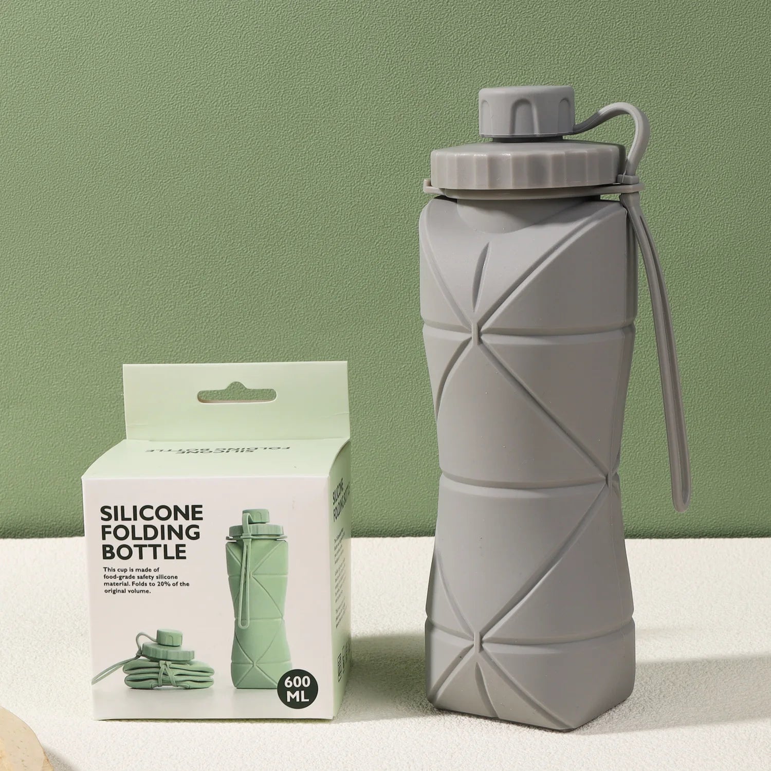 New Creative Silicone Folding Water Cup Outdoor Portable and Scalable Water Cup Sports Water Bottle Travel Water Cup Handy Cup