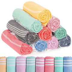 Turkish Beach Towel100x180cm100% Cotton Sand Free Quick Dry Swim Towel Extra Large Light Travel for Adults Beach Towel